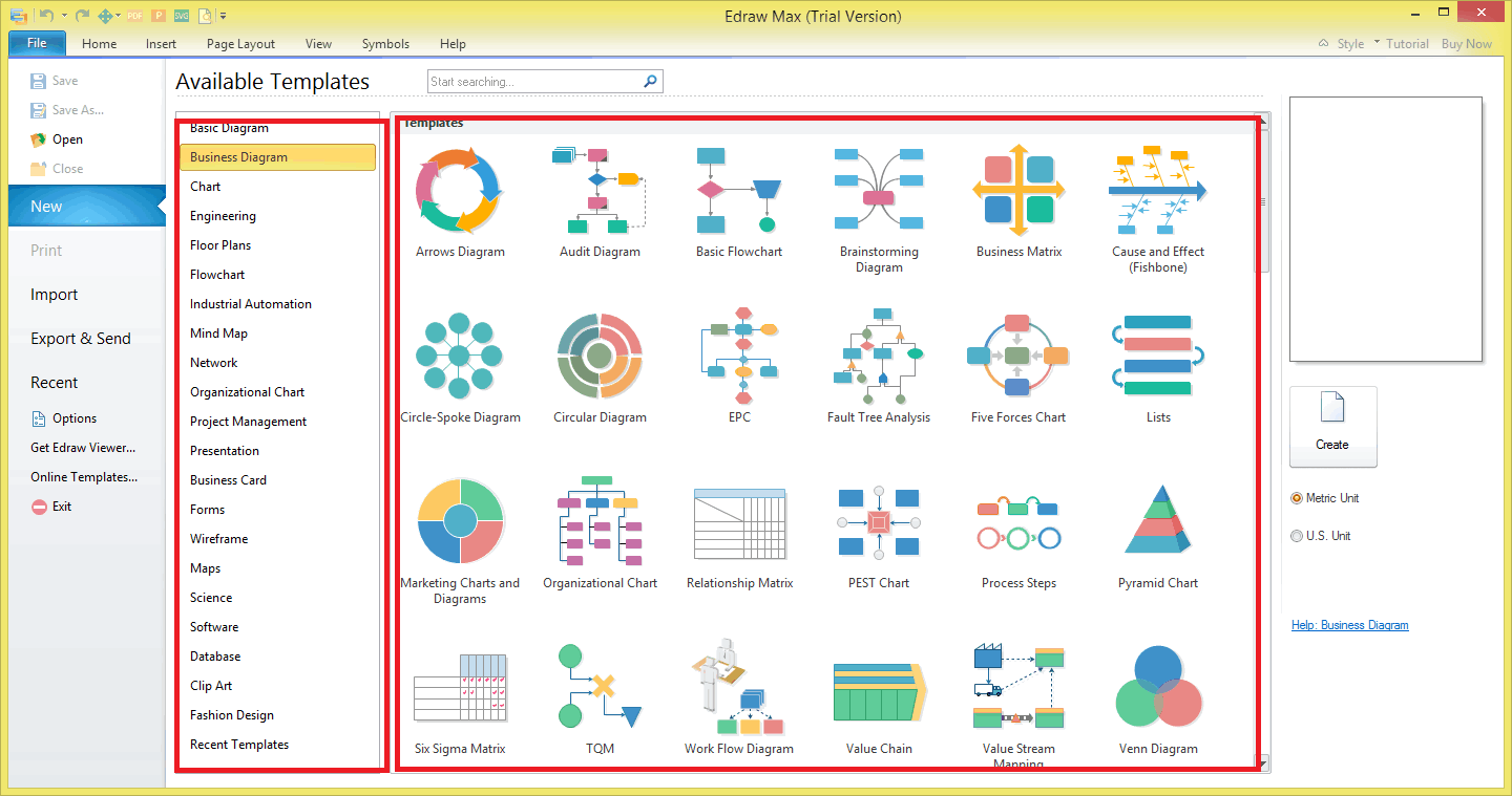 Edraw max блок схемы