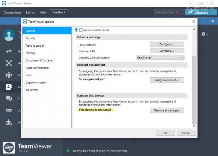 TeamViewer Tensor โปรแกรมรีโมทคอมพิวเตอร์ Remote Desktop สำหรับองค์กรขนาดใหญ่