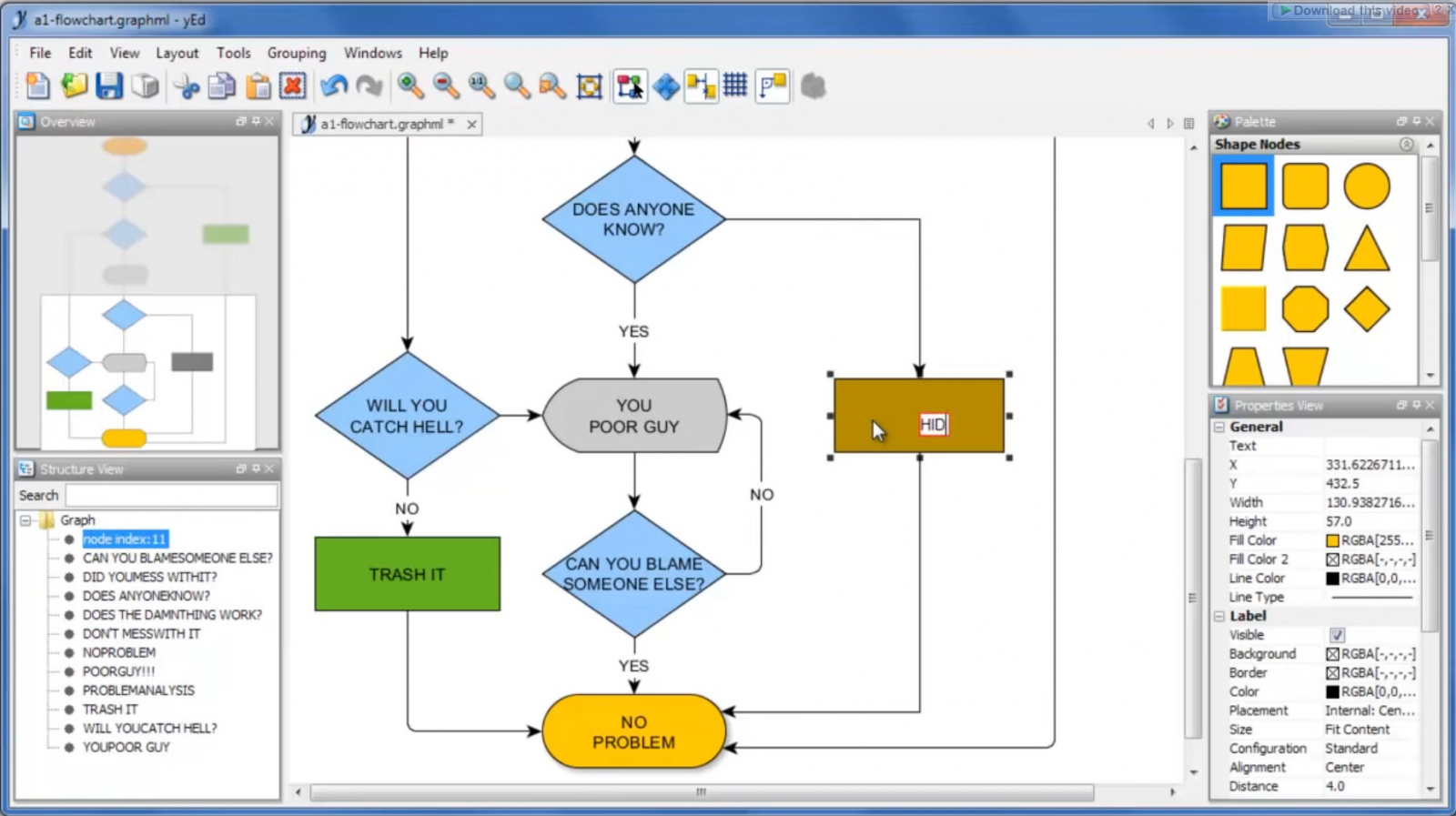 Блок схема алгоритма MS Visio