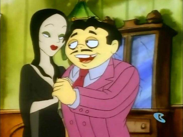 Morticia Addams และ Gomez Addams จากการ์ตูน The Addams Family ค.ศ. 1992-1993 (พ.ศ. 2535-2536)