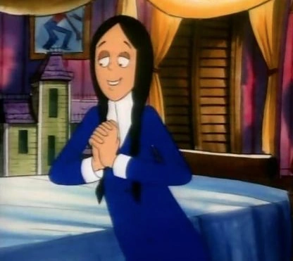 Wednesday Addams จาก The Addams Family ค.ศ. 1992-1993 (พ.ศ. 2535-2536) ให้เสียงพากย์โดย Debi Derryberry